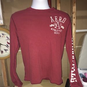 Aeropostale maroon shirt men’s medium